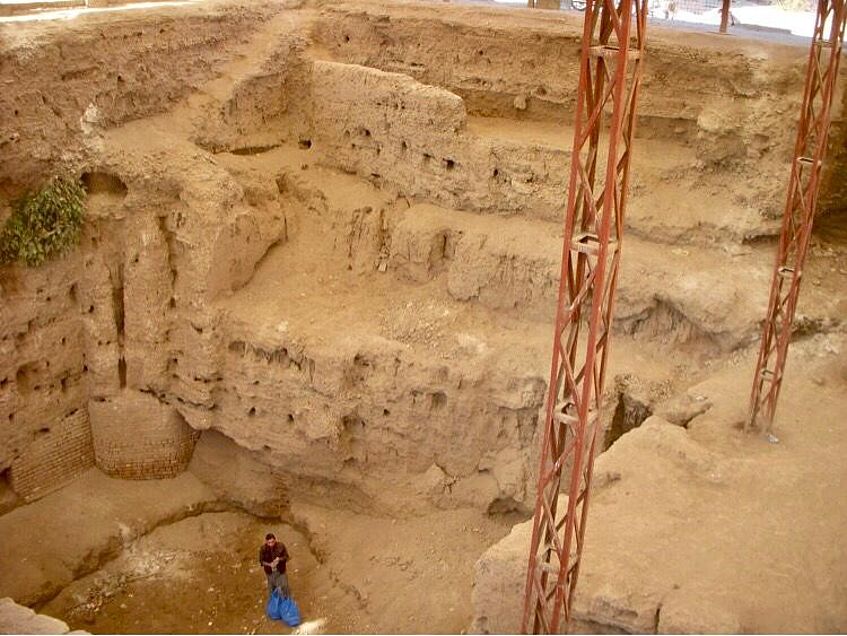 Excavation trench at Gor Khuttree archaeological site